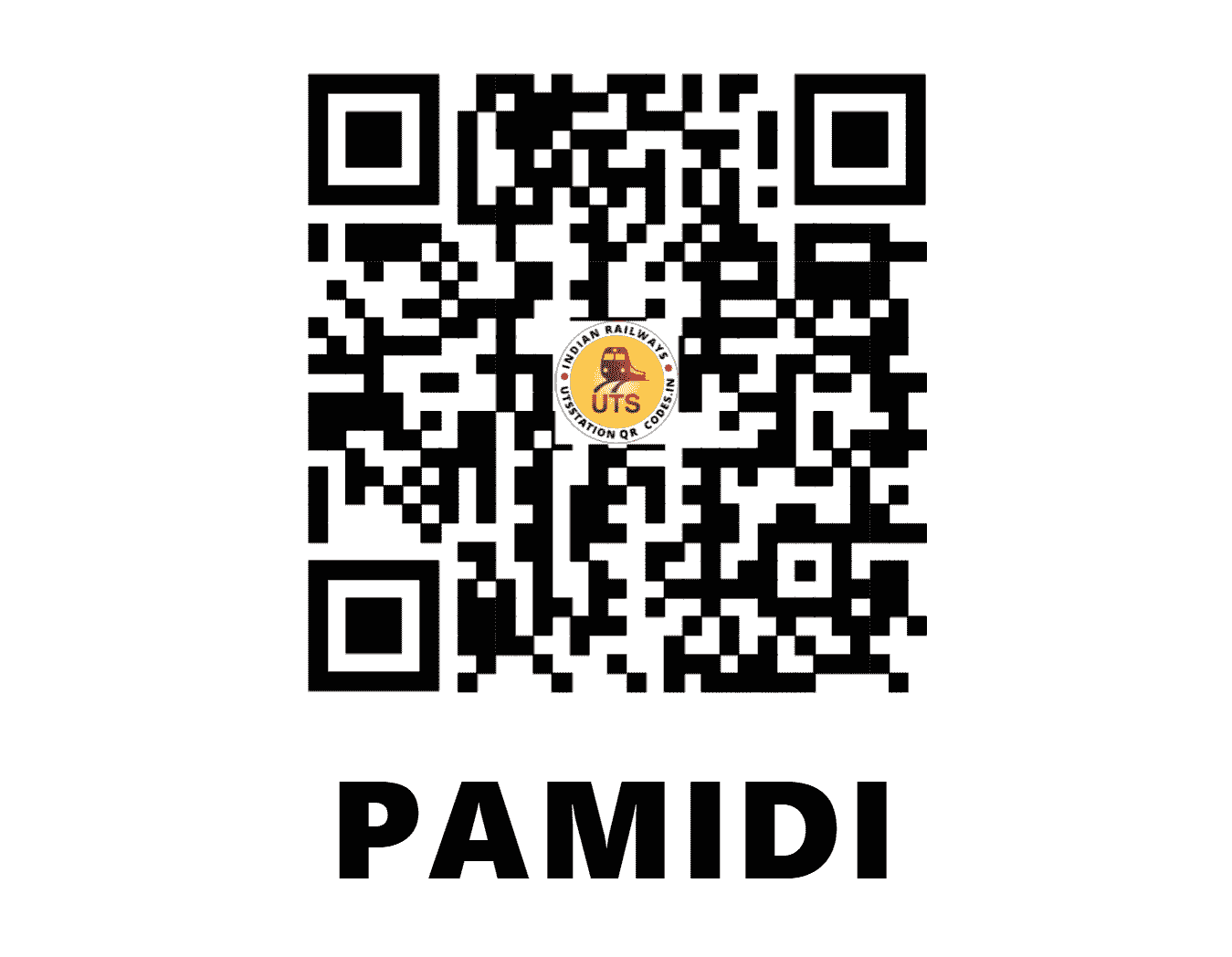 UTS QR Code for PAMIDI - PMD - SC (ANDHRA PRADESH)